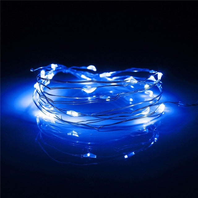 High Quality 2M 20 LED Silver Wire String Fairy Light Battery Powered Multicolor Light Party Wedding Decor Lamp Waterproof