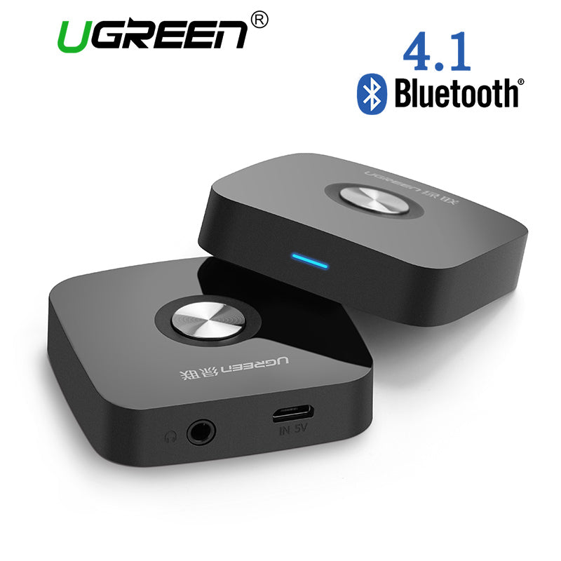 Ugreen 4.1 Wireless Bluetooth Receiver 3.5MM Aux receiver Audio Stereo Music Receiver Bluetooth Audio Adapter Car Aux Receiver