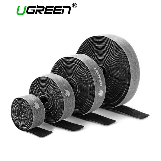 Ugreen Nylon Cable Winder Wire Organizer Eearphone Holder Mouse Cord Protector Cable Management For Samsung iPhone Ethernet Wire