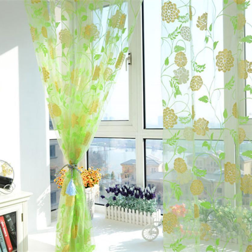 Super Deal Hot Sales!Warm Printing Curtain Floral Screens Bedroom Home Curtain 200X100cm XT