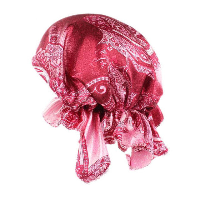 Brand New Knitted hat Women Flower Printing Cancer Chemo Hat Beanie Scarf Turban 10 Colors Head Wrap Cap Hair Loss Bonnet Cap