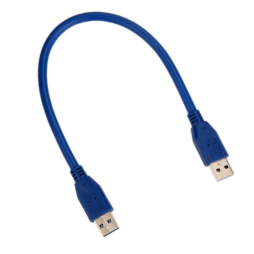 USB 3.0 Type A Male to Type A Male 6FT 0.3m Extension Data Sync Cord Cable Blue USB Cable High Quality Hot Sale Free Ship #201