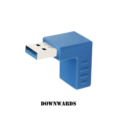 Wholesale USB 3.0 Converter USB 3.0 Extender Cable Adapter Male AM To Female AF Extension Connector Up Down Design For Laptop PC