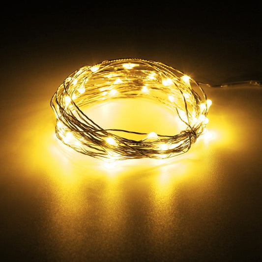 20M 200 LED String Light Christmas Wedding Copper Wire Waterproof LED Fairy String Lights Lamp DC 12V 2A Adapter