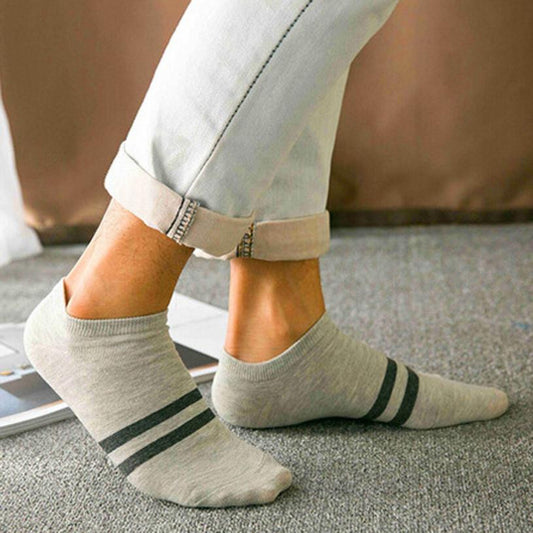 1Pair Simple Style Unisex Socks Women 2017 Autumn Fashion Stripe Cotton Sock Slippers Invisible Striped Female Business Socks
