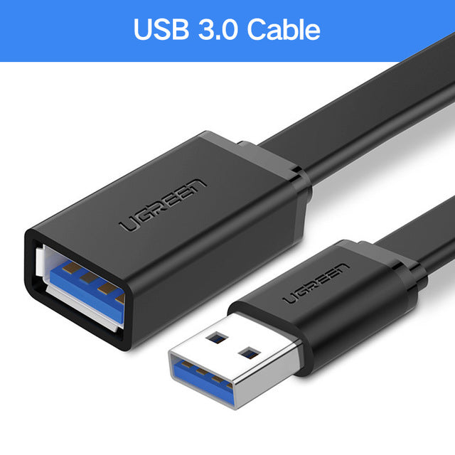 Ugreen USB Extension Cable USB 3.0 2.0 Cable Male to Female Data Sync Transfer Extender Cable for Computer Cable USB Extension