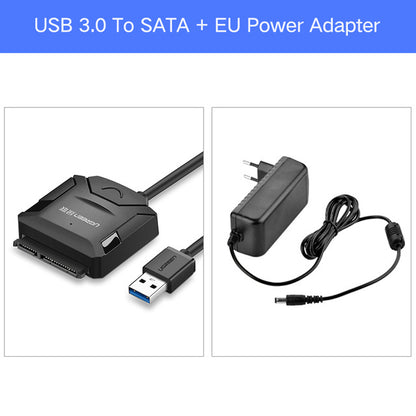 Ugreen Sata Adapter Cable USB 3.0 to Sata Converter 2.5 3.5 inch Super Speed Hard Disk Drive for HDD SSD USB 3.0 to Sata Cable